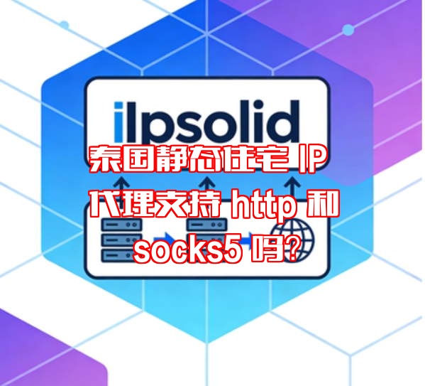 泰国静态住宅 IP 代理支持 http 和 socks5 吗？