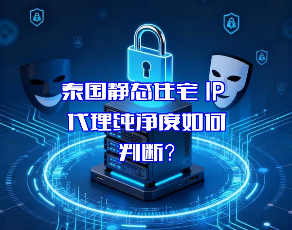 泰国静态住宅 IP 代理纯净度如何判断？