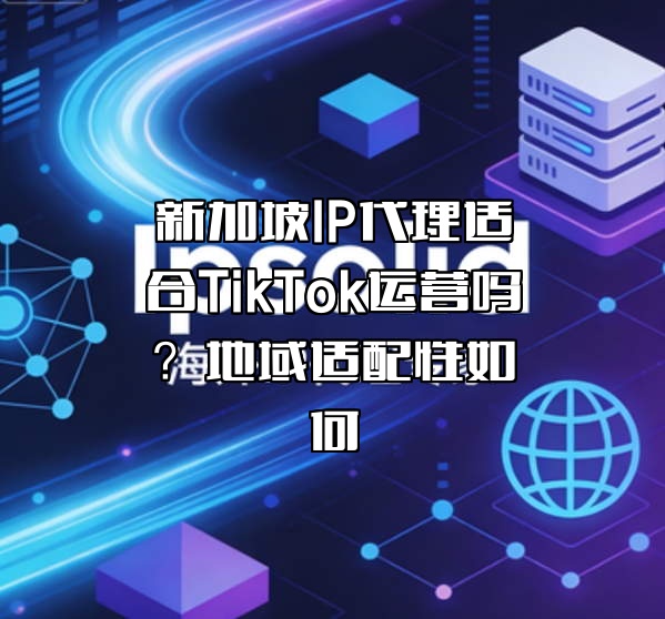 新加坡IP代理适合TikTok运营吗？地域适配性如何