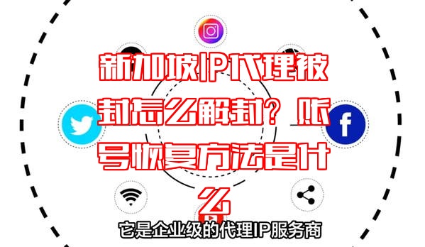 新加坡IP代理被封怎么解封？账号恢复方法是什么